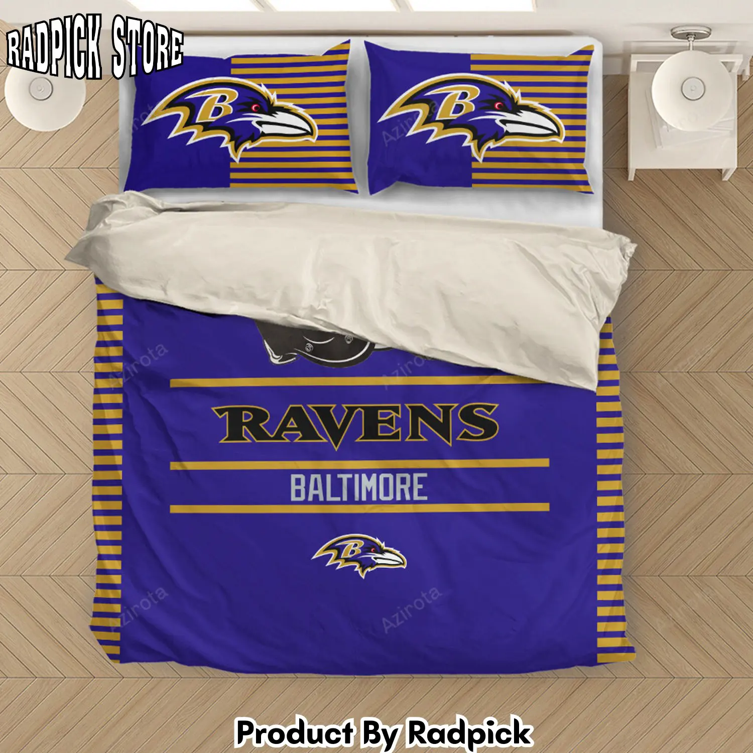 Radpick baltimore ravens bedding set rp3278487